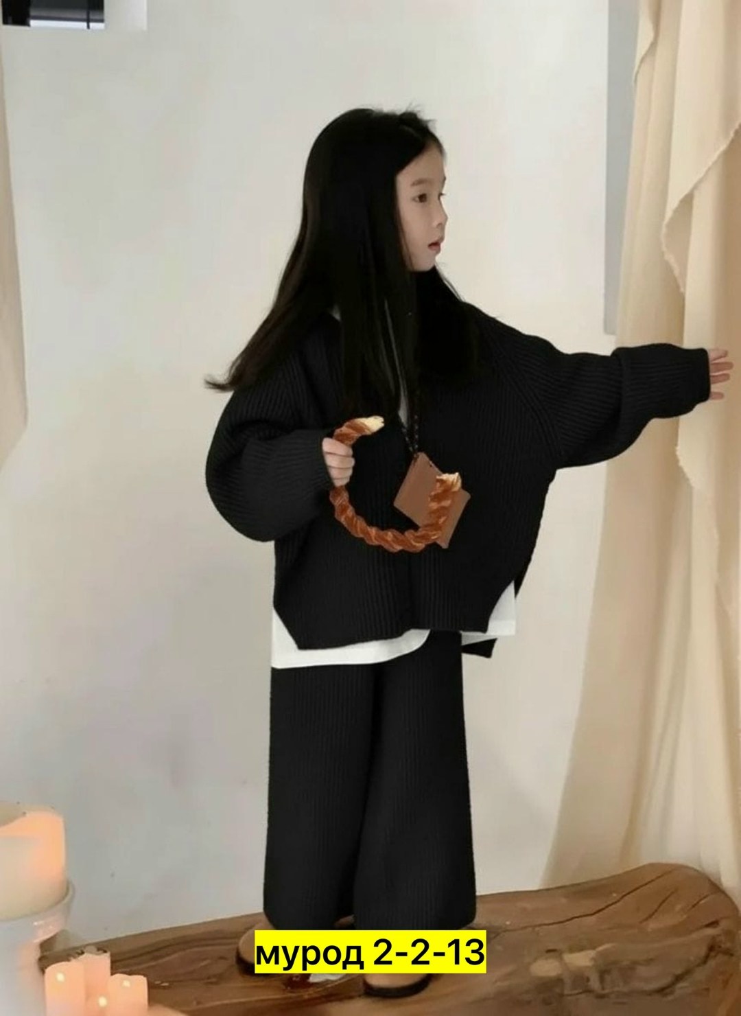 вязаный костюм для девочек,комплект одежды для девочек,трикотажные костюмы,костюмы для девочки,корейский свитер