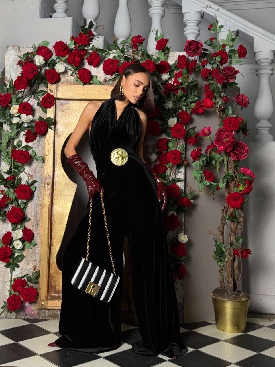 вечерние комбинезоны,женские комбинезоны,комбинезон женский вечерний,женский бархатный комбинезон