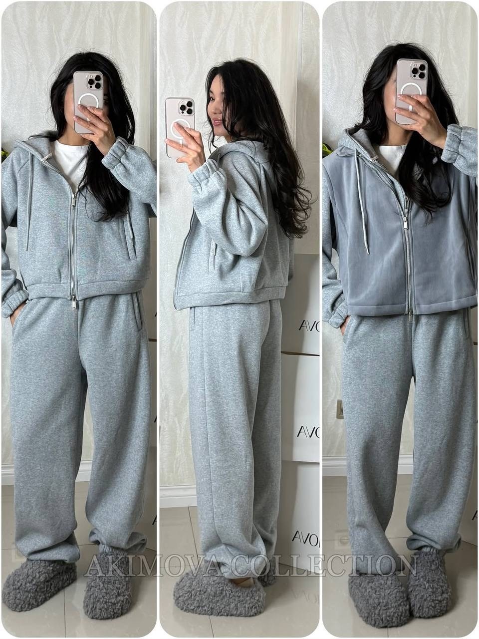 костюм оверсайз,теплый костюм на флисе,теплый костюм,костюм с кофтой,костюмы спортивные