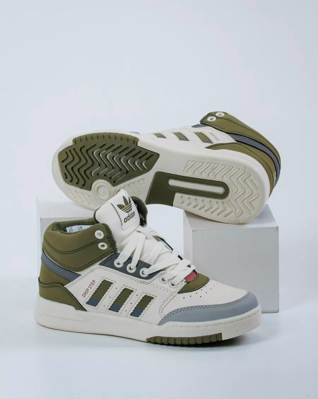 зимние кроссовки адидас цвета хаки,кроссовки adidas,высокие кроссовки адидас мужские,кроссовки адидас drop step,зимние кроссовки adidas