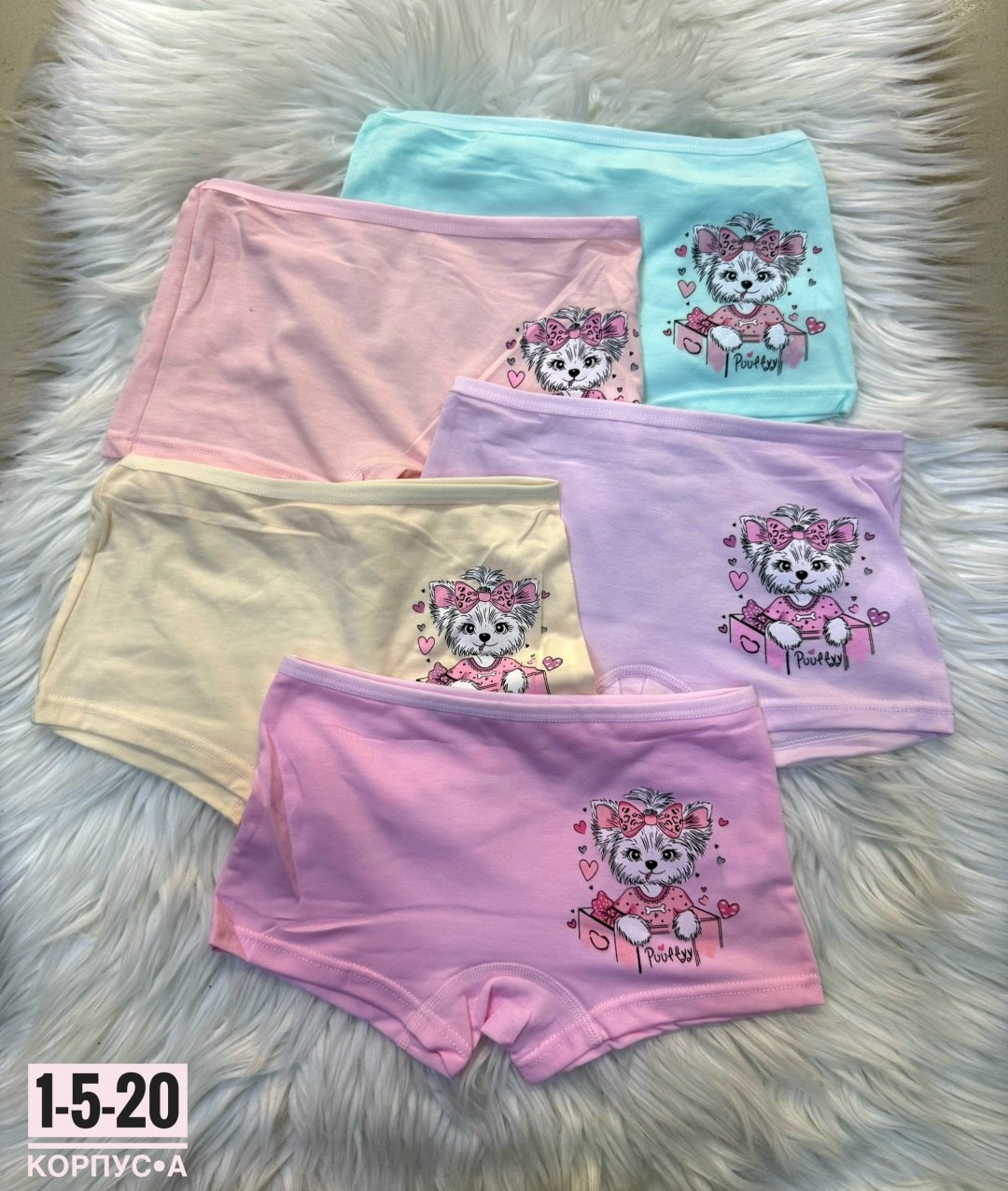трусы оптом,трусы для девочек,трусики боксеры для девочек,комплект детских трусов для девочек 5 штук,детские трусы для девочек