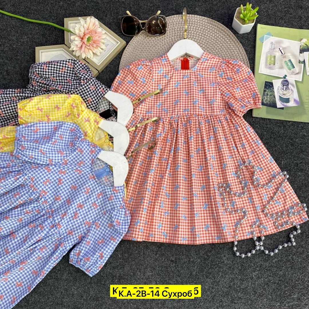 платье хлопок детское,платье хлопок,платье для девочек,детская платье,платье в клетку