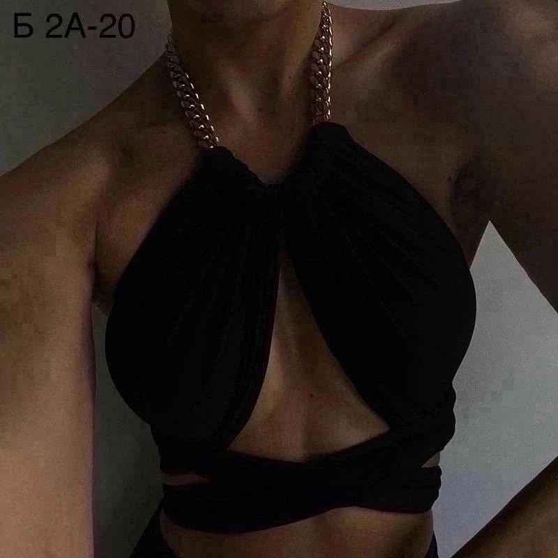 топ с цепочкой,женский топ с открытой спиной,топ с открытой спиной,женский укороченный топ с открытой спиной,пояс майки