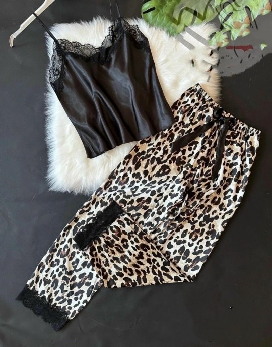 леопардовая шелковая пижама,пижама леопард,пижама со штанами шелковая,пижама женская шелковая cо штанами,пижамы женски