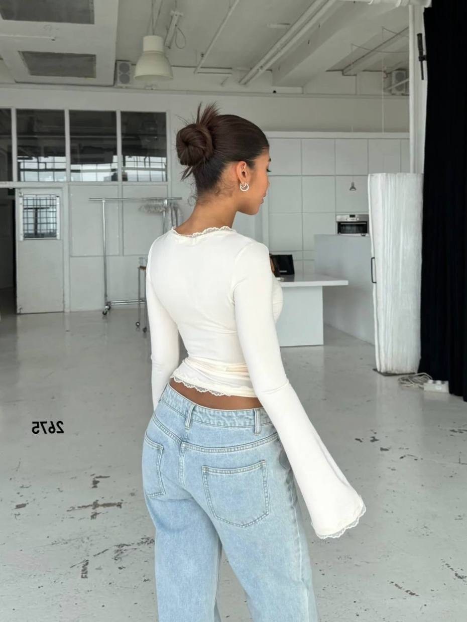 топ с длинными рукавами,женский топ с длинными рукавами,женская блузка,женские укороченные топы с длинным рукавом