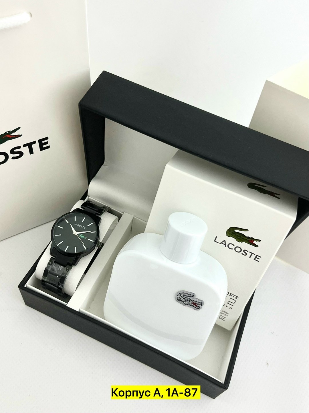 lacoste eau de lacoste l 12 12 blanc 100 мл,туалетная вода lacoste eau de lacoste l 12 12,подарочный набор lacoste,туалетная вода lacoste,мужской подарочный набор lacoste