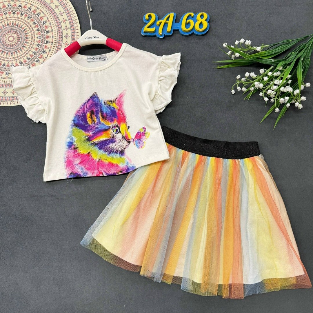 летний костюм для девочек,костюмы для девочек,костюм с юбкой,детские костюмы,костюм двойка для девочек