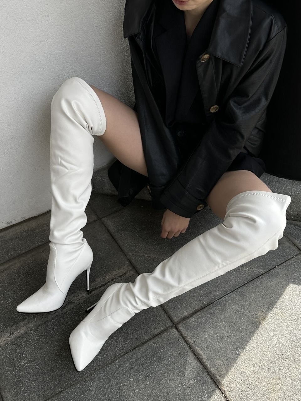 ботфорты белые,ботфорты женские,высокие сапоги женские,ботфорты на каблуке,ботфорты женские белые