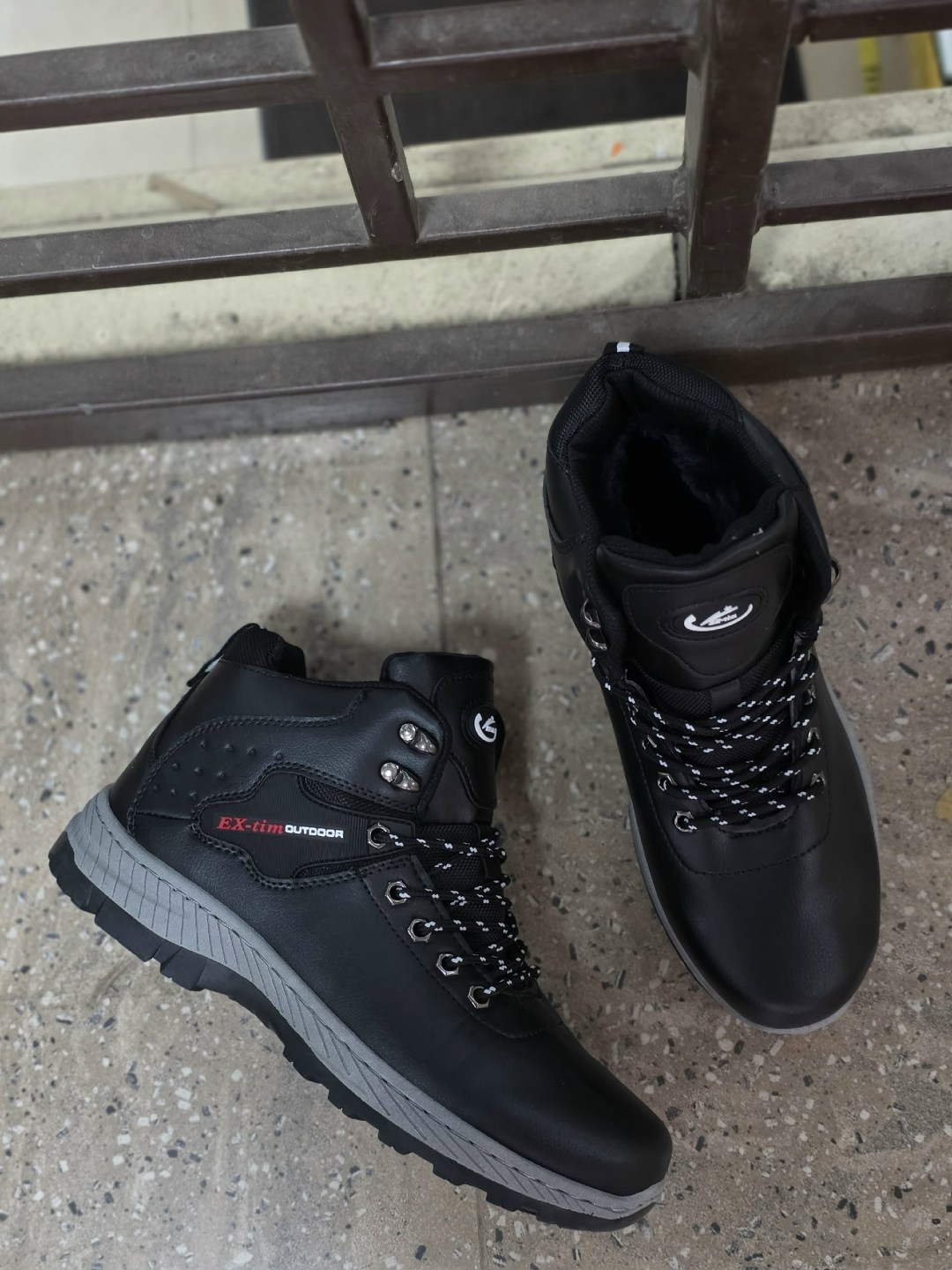 ,зимние ботинки мужские, мужская зимняя,ботинки ex-tim, мужская