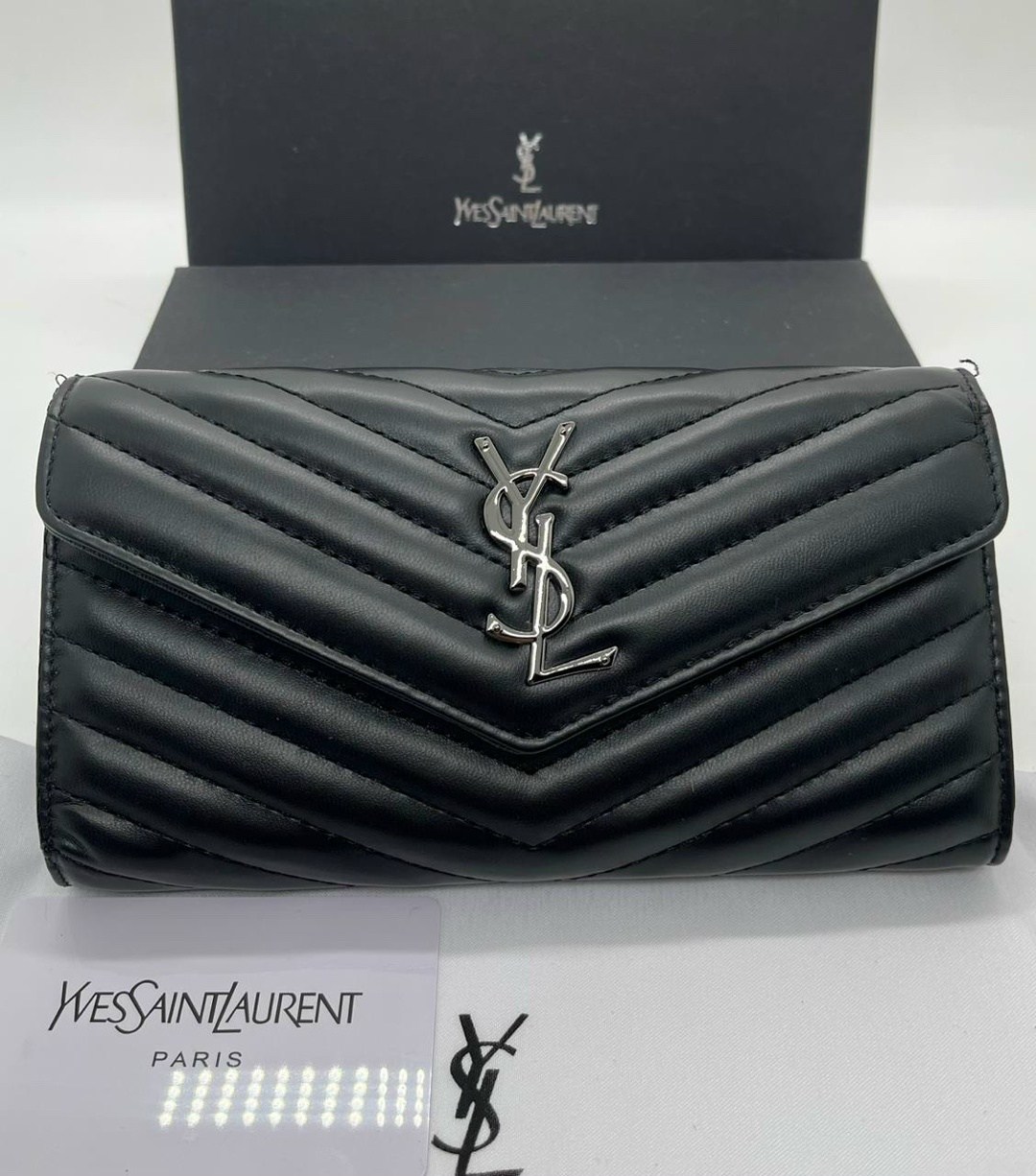 кошелек сен лоран,кошелек ив сен лоран женский,клатч,кожаный клатч,клатч вечерний сумка