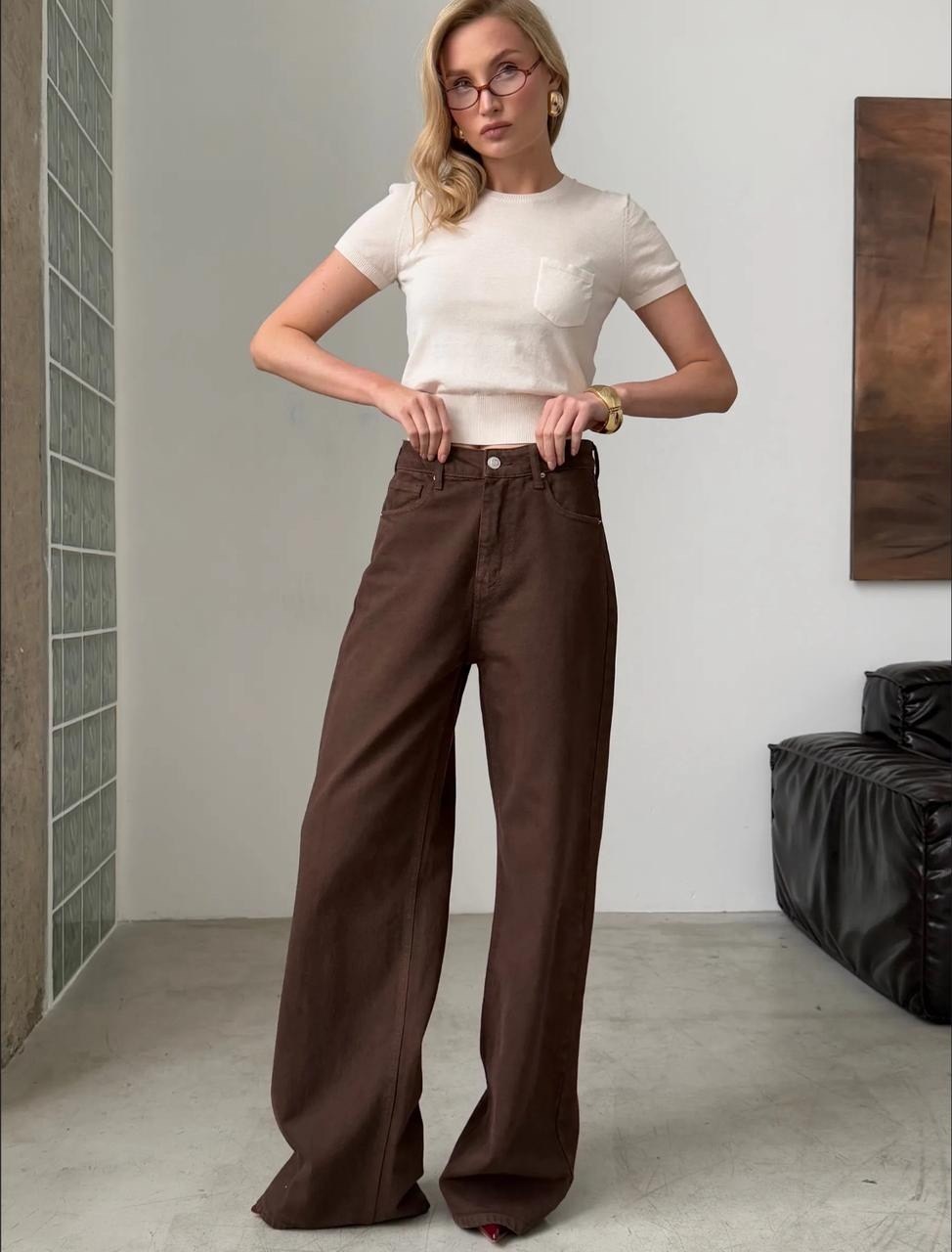 широкие брюки,коричневые брюки,джинсы коричневые,коричневые джинсы женские,прямые вельветовые брюки