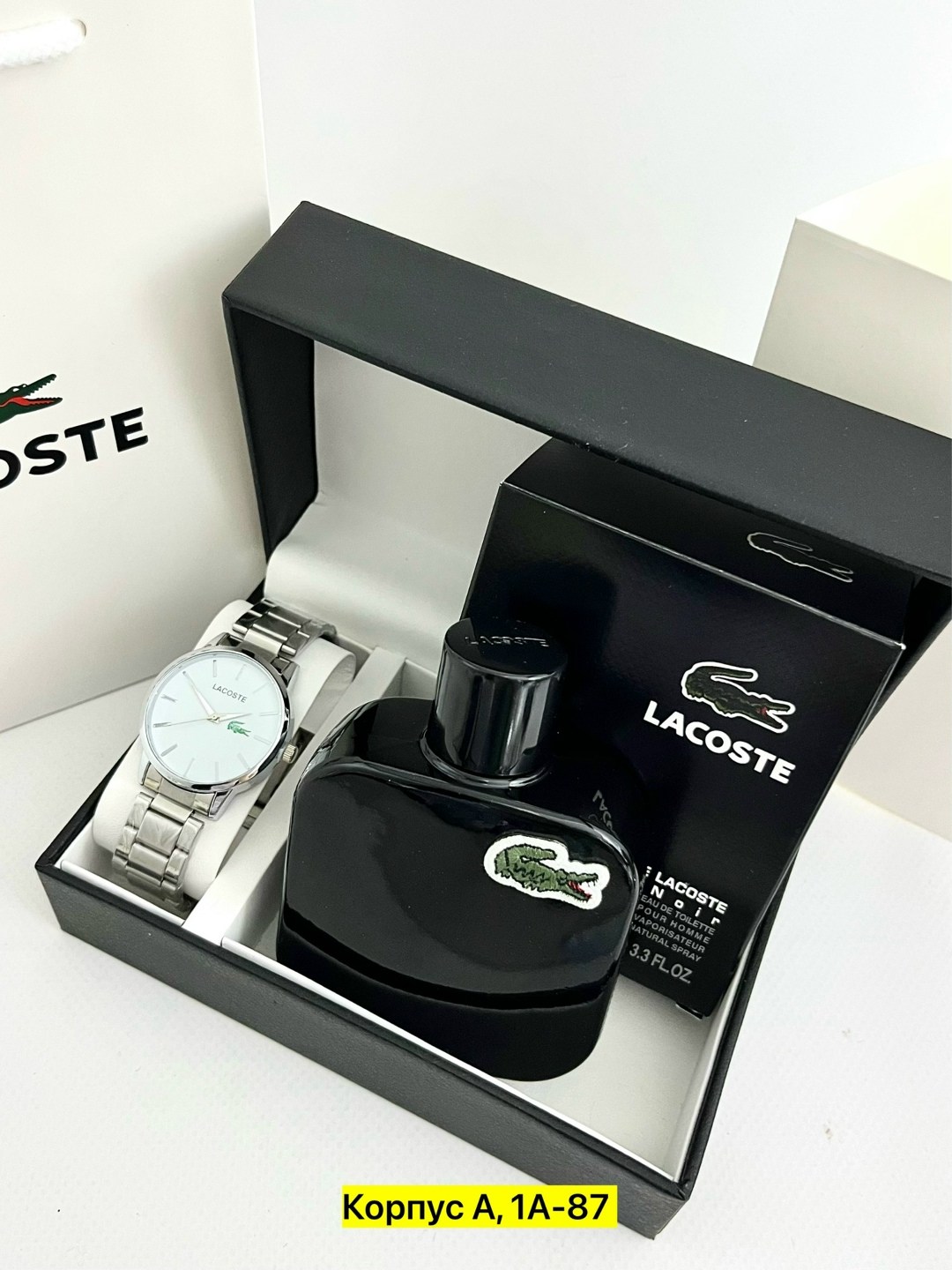 lacoste eau de lacoste l 12 12 blanc 100 мл,туалетная вода lacoste eau de lacoste l 12 12,подарочный набор lacoste,туалетная вода lacoste,мужской подарочный набор lacoste