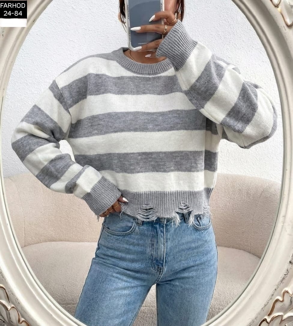 свитер в полоску,женский свитер,модные свитера,вязаная кофта,кофта свитер