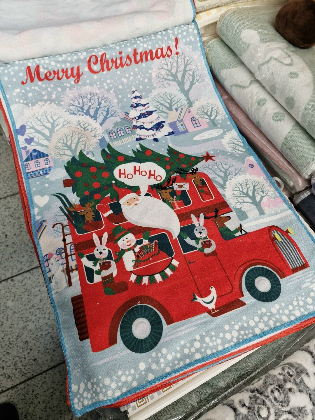 плюшевое одеяло,плед новогодний,теплое одеяло,рождественские подарки,покрывало для дома