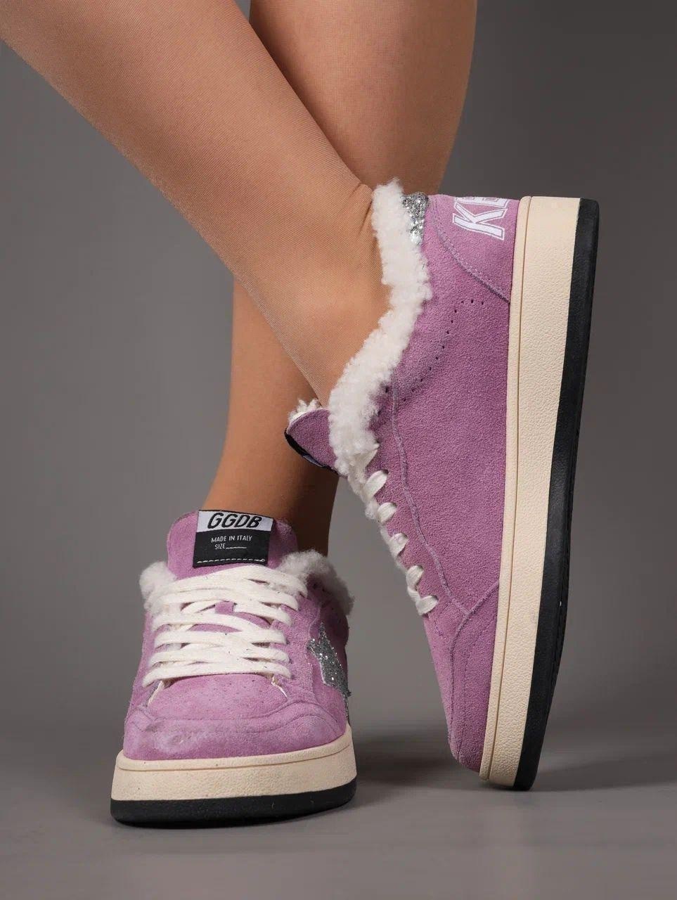 ,кеды golden goose,кеды с мехом,женские кеды,кроссовки golden goose