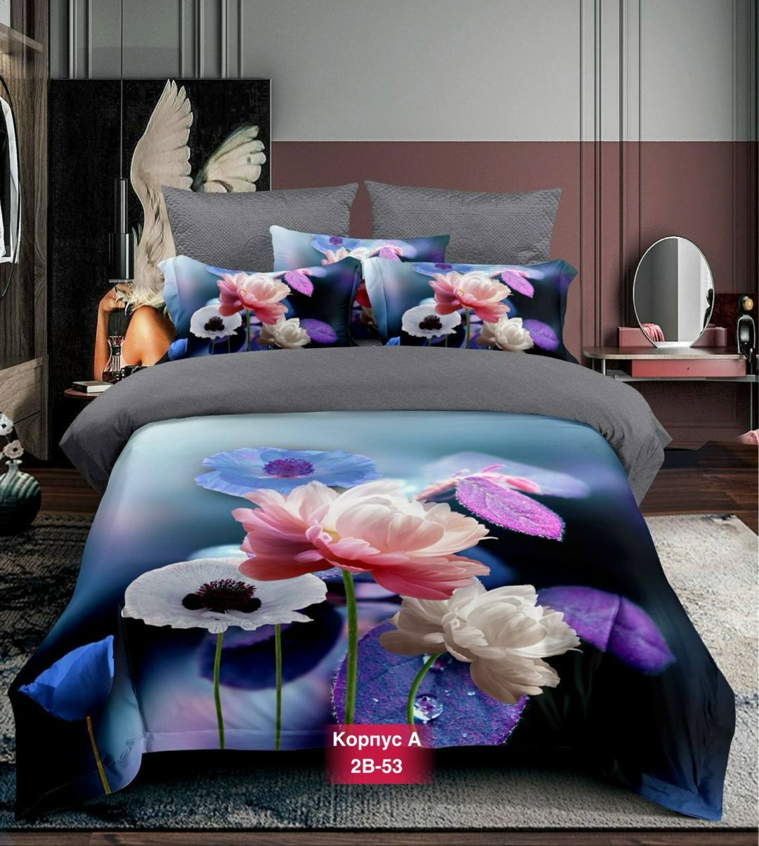 комплект постельного белье евро,комплект постельного белья,постельного белья,постельное белье с бабочками,пододеяльник с бабочками