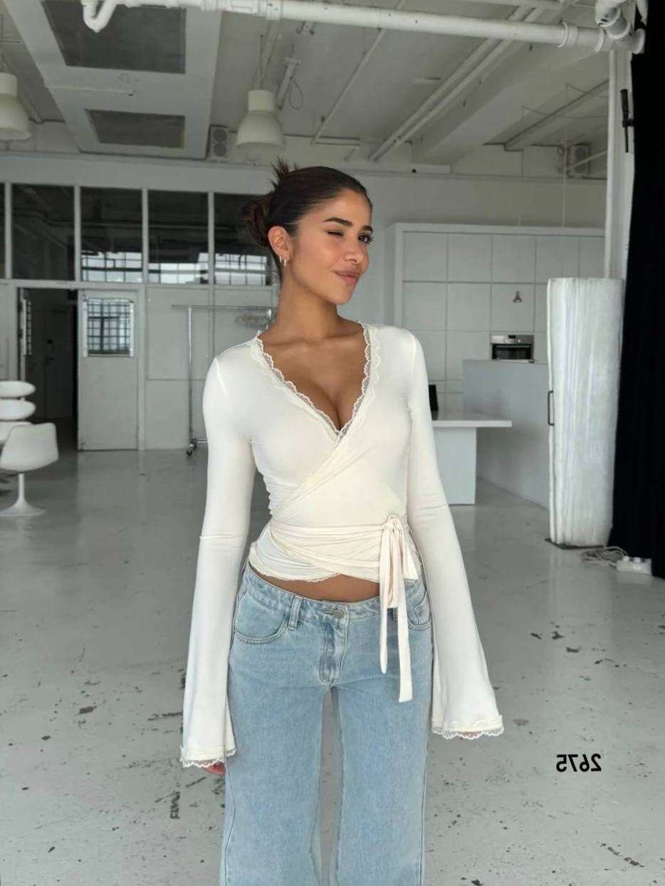 топ с длинными рукавами,женский топ с длинными рукавами,женская блузка,женские укороченные топы с длинным рукавом