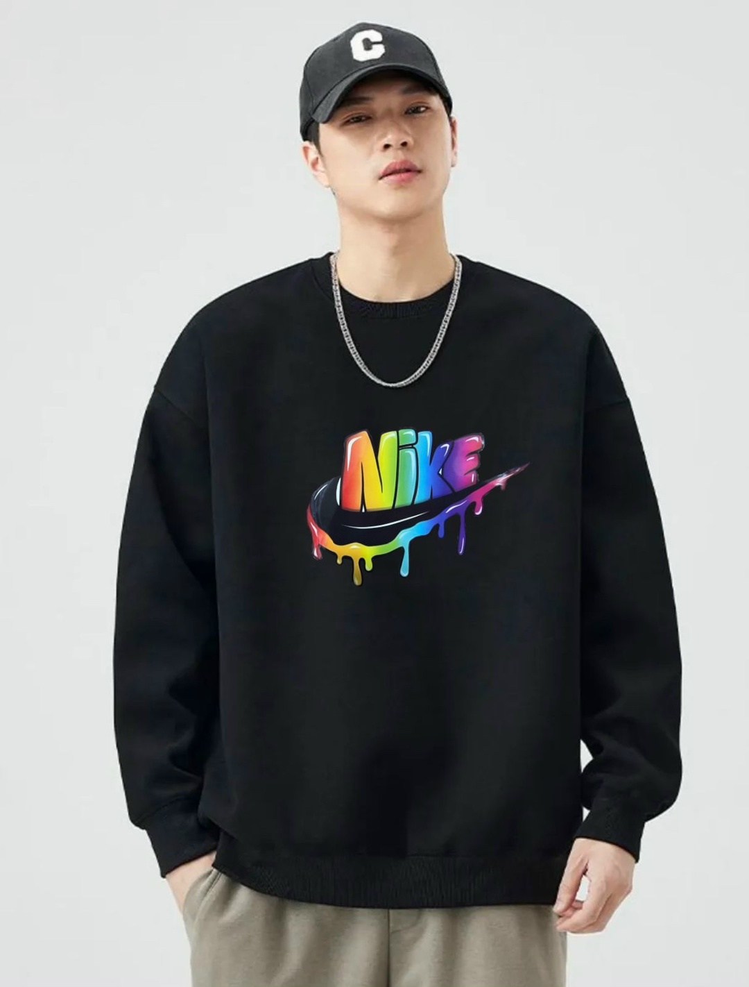 свитшот серый,свитшот мужская,серый свитшот найк,классический свитшот,мужские свитшоты