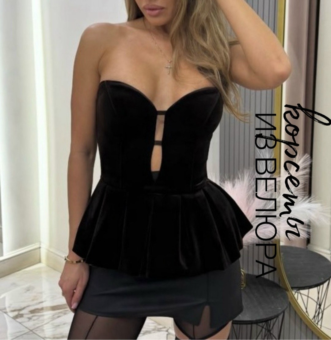 корсет бархатный,корсет с баской,бархатное платье с корсетом,корсет топ,корсет
