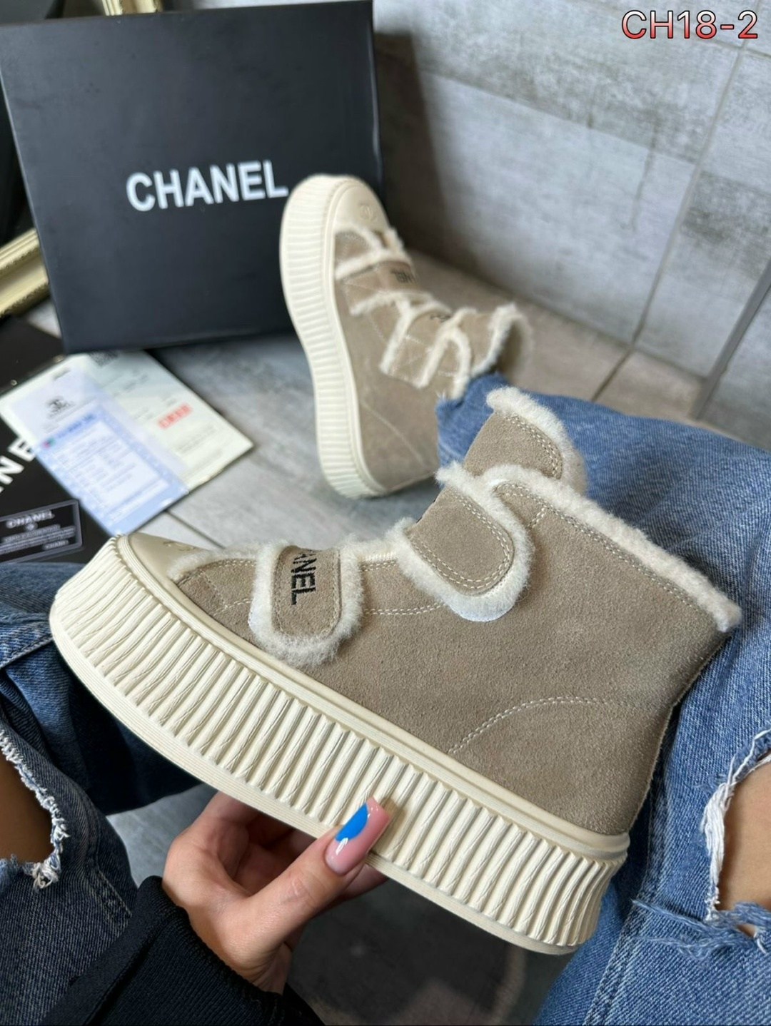 ,кеды шанель,кеды chanel,chanel кроссовки,высокие теплые кеды шанель