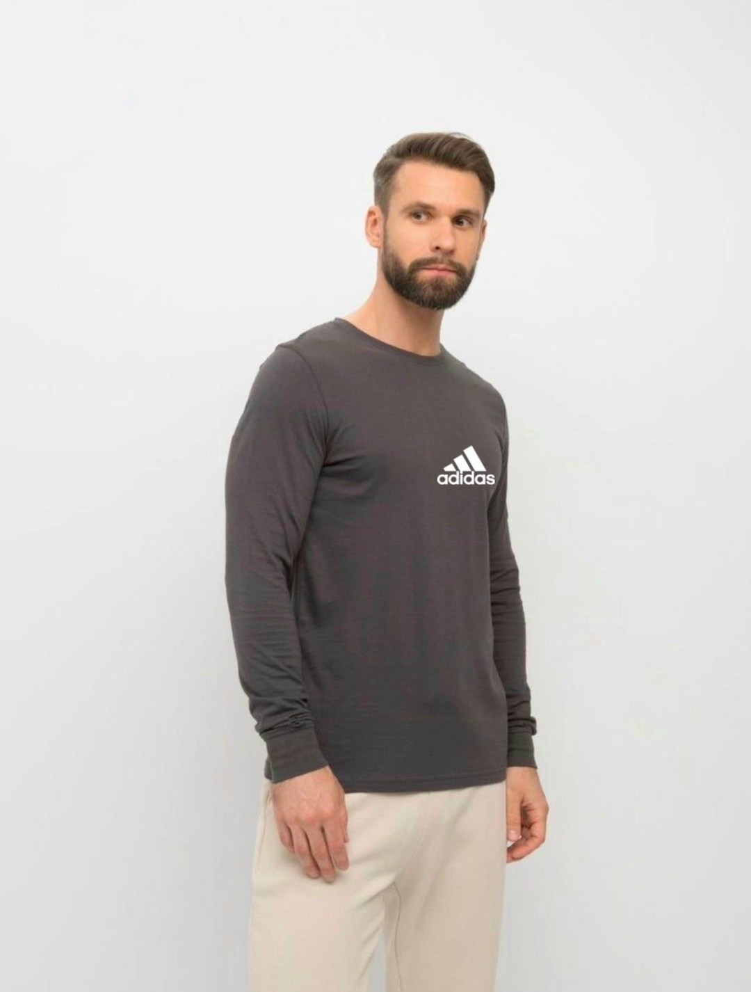 лонгслив адидас серый,свитшот мужская,мужская кофта,лонгслив мужской,лонгслив adidas