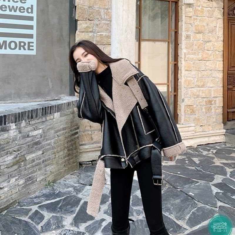 женская куртка из искусственной овечьей кожи,короткая куртка из искусственной кожи,дубленка авиатор зара,зара дубленка женская авиатор,кожаная куртка овчина из китая