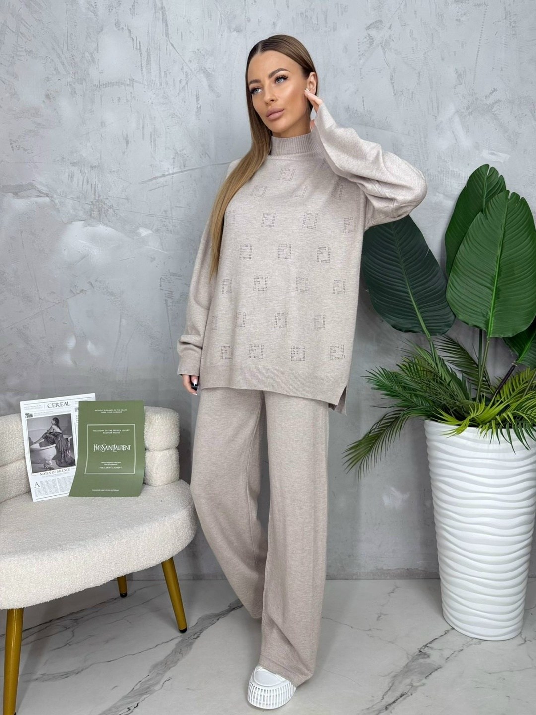 трикотажные костюмы,трикотажные костюмы женские,костюмы женские,вязаные костюмы,костюм с брюками палаццо