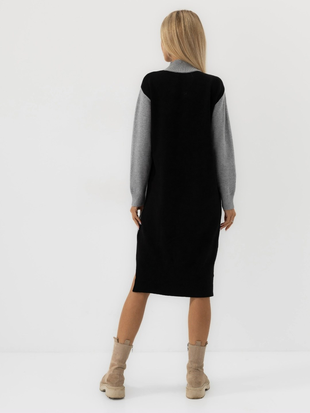 платье вязаное,трикотажное платье,теплое вязаное платье,серое платье свитер,вязаное платье женское