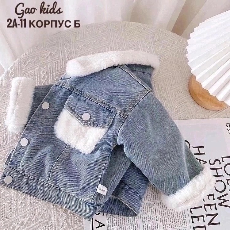 джинсовая куртка пул энд бир с мехом,джинсовая куртка для девочек,куртка джинсовая,утепленная джинсовая куртка,зимняя джинсовая куртка