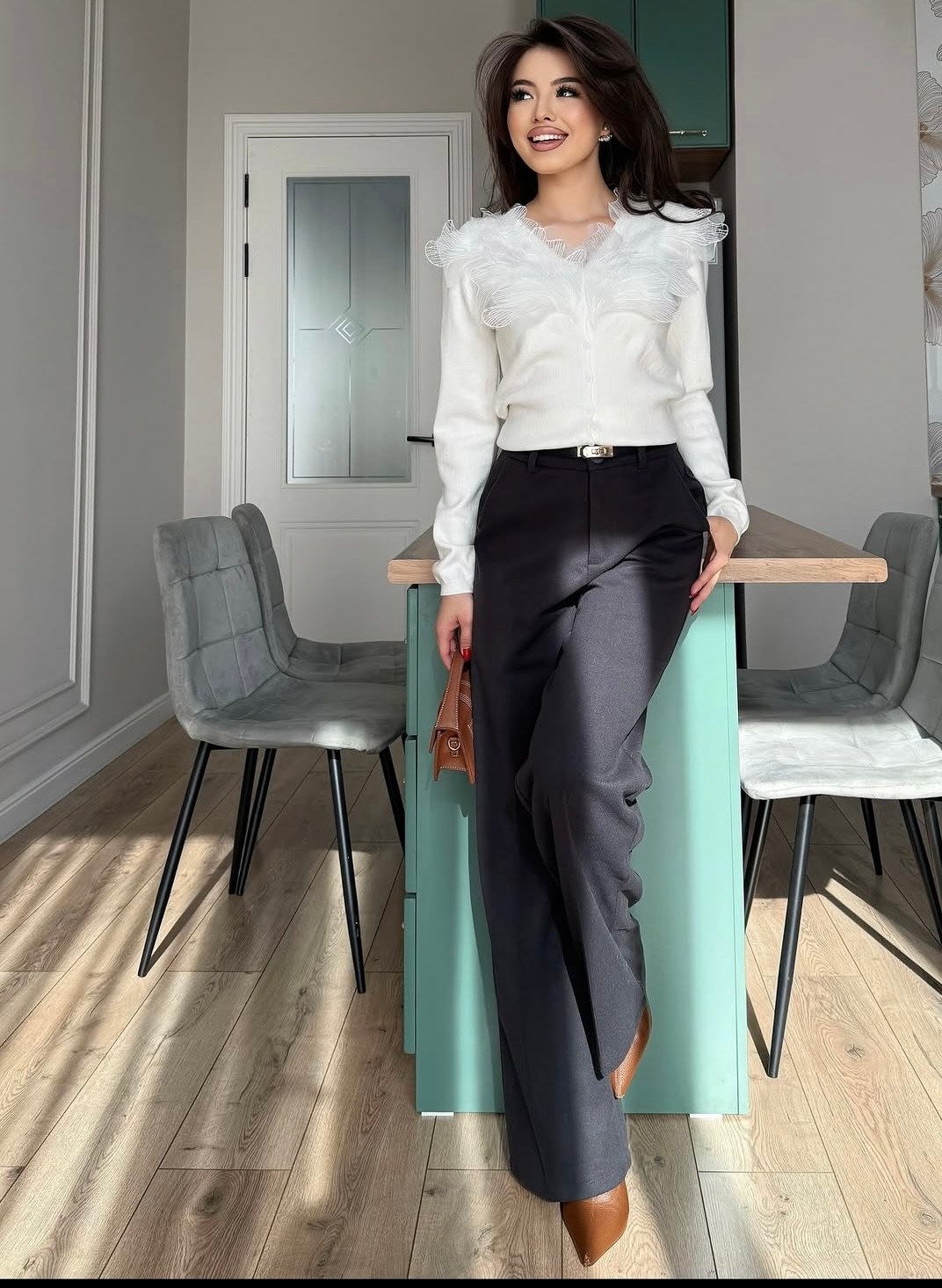 блузка элегантная,блузка с рюшами,блузка с оборками,нарядная блузка,блузка белая нарядная