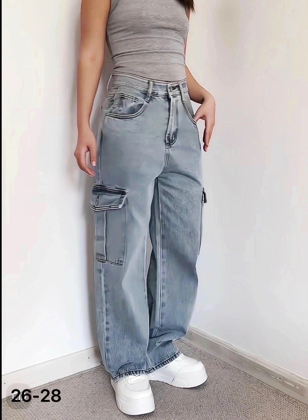 джинсы карго,джинсы женские карго,джинсы с карманами,джинсы женские,широкие джинсы