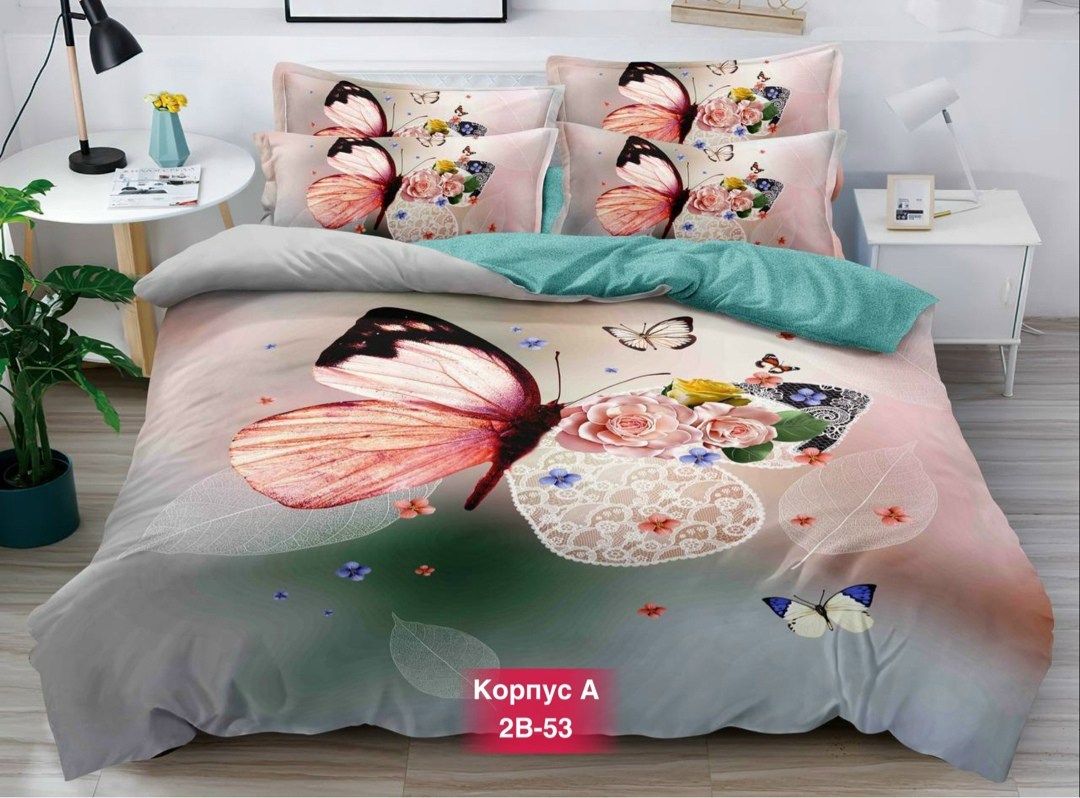 комплект постельного белье евро,комплект постельного белья,постельного белья,постельное белье с бабочками,пододеяльник с бабочками