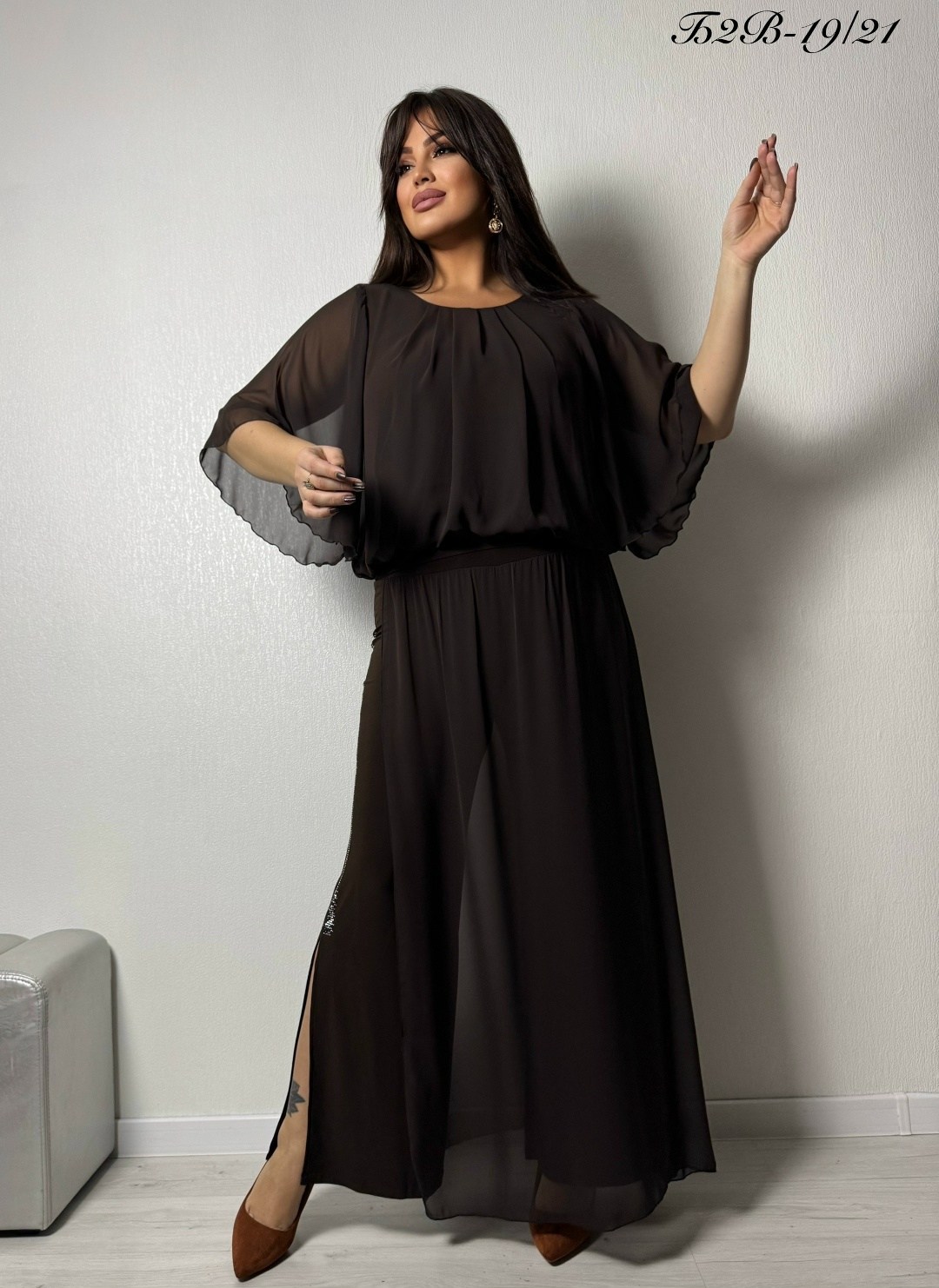 нарядное платье,женский платье,платье для полных длинное,платье с накидкой,платье