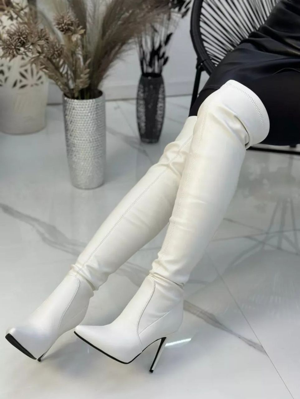 ботфорты белые,ботфорты женские,высокие сапоги женские,ботфорты на каблуке,ботфорты женские белые