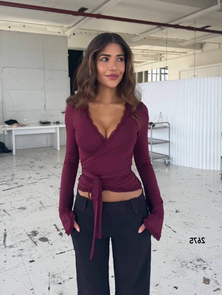 топ с длинными рукавами,женский топ с длинными рукавами,женская блузка,женские укороченные топы с длинным рукавом