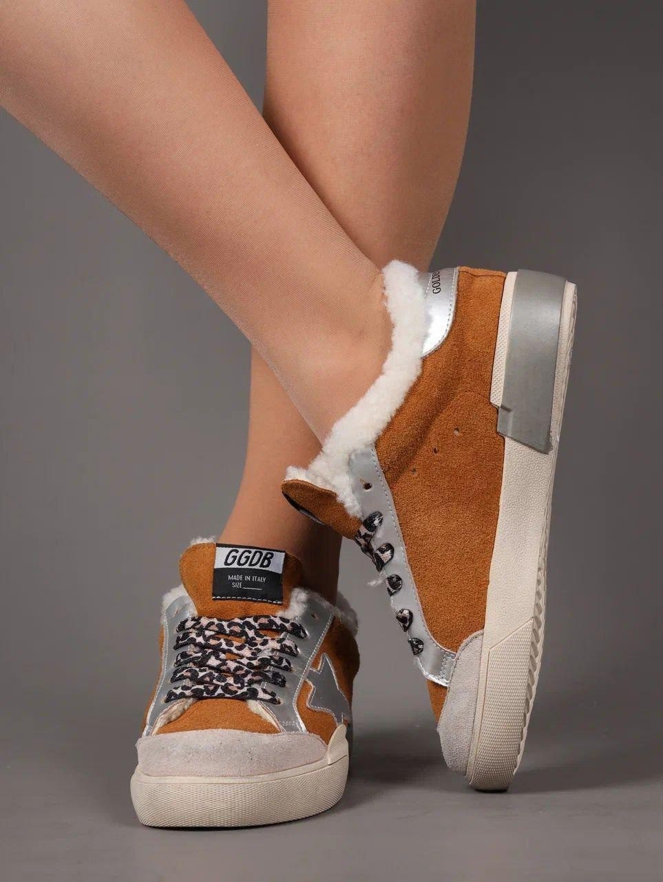 ,кеды golden goose,кеды с мехом,женские кеды,кроссовки golden goose