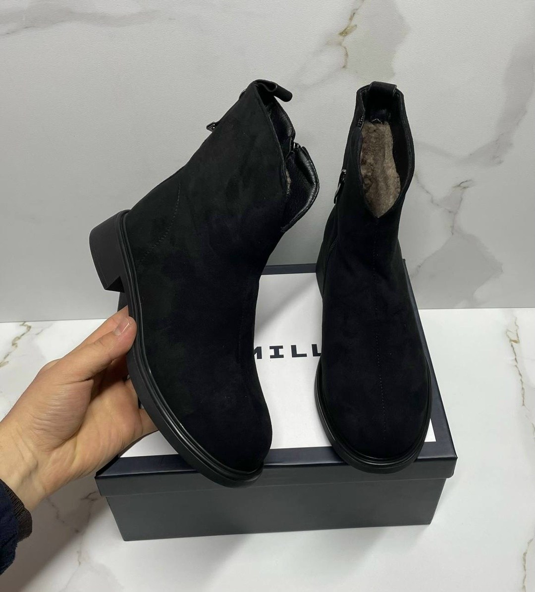 ,ботинки женские,юничел замшевые зимние ботинки,ботинка женские зимние,женская