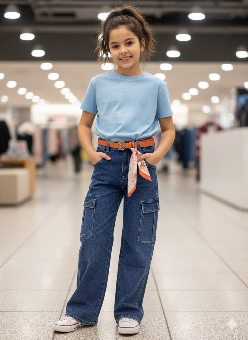 широкие джинсы с карманами,джинсы карго для девочки,широкие джинсы,джинсы с карманами,джинсы для девочек