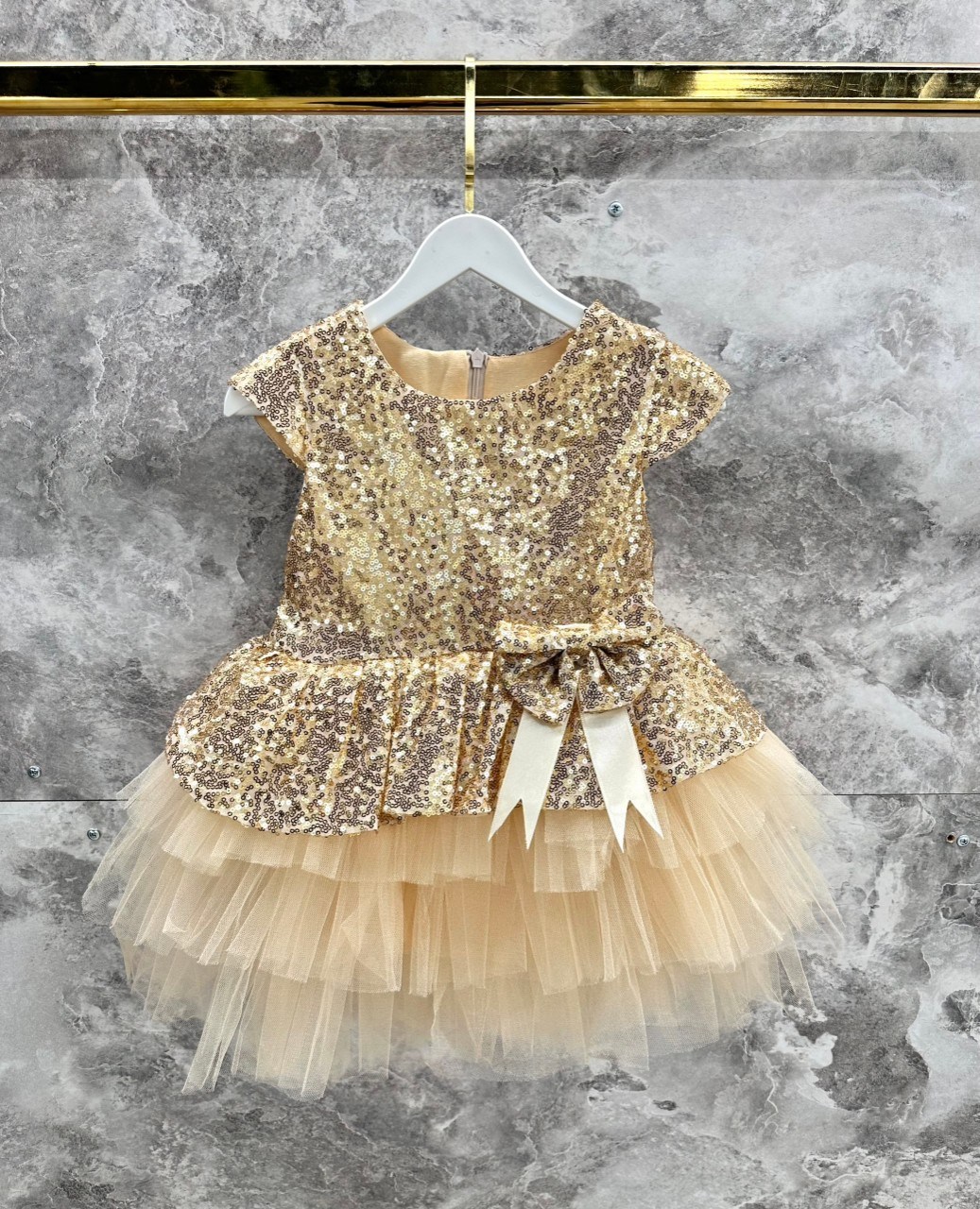 платье для принцессы,платье для девочек,платье праздничное,платье золотистое,платье для детей