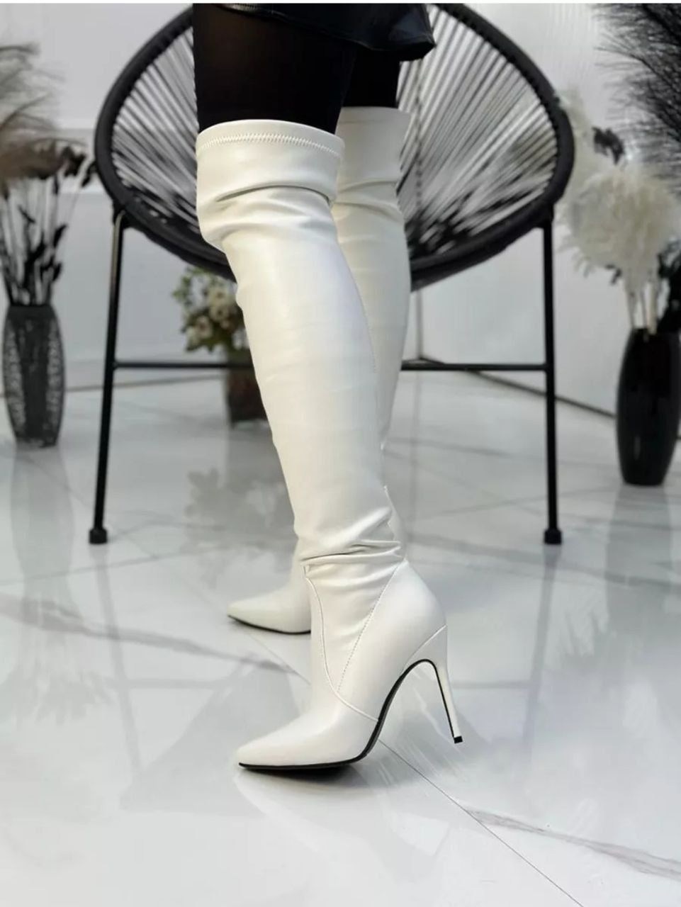 ботфорты белые,ботфорты женские,высокие сапоги женские,ботфорты на каблуке,ботфорты женские белые