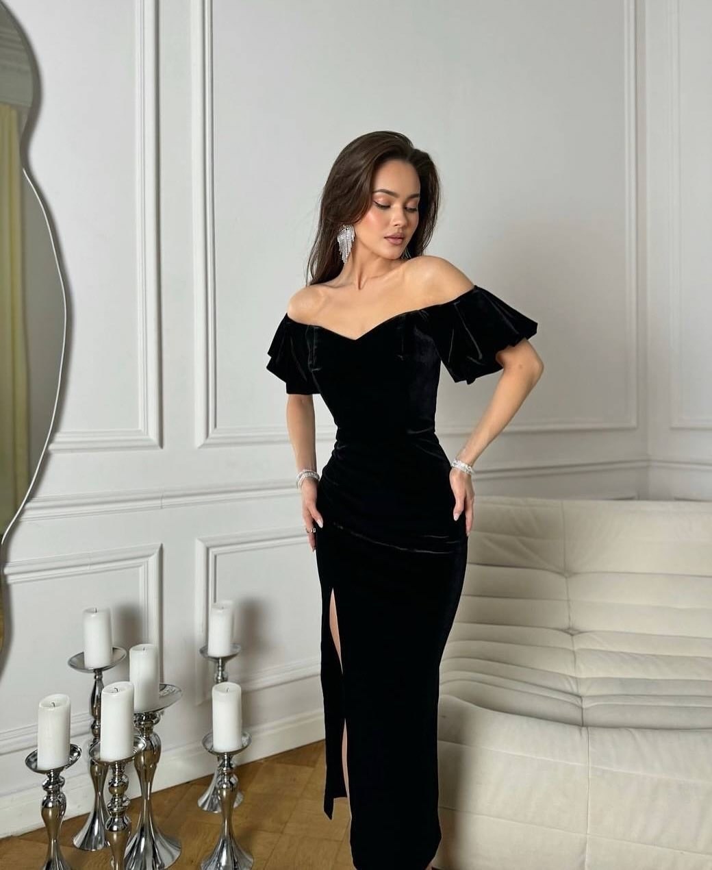 бархатное платье,женское вечернее платье,платье с разрезом вечернее,вечернее платье,платья из бархата