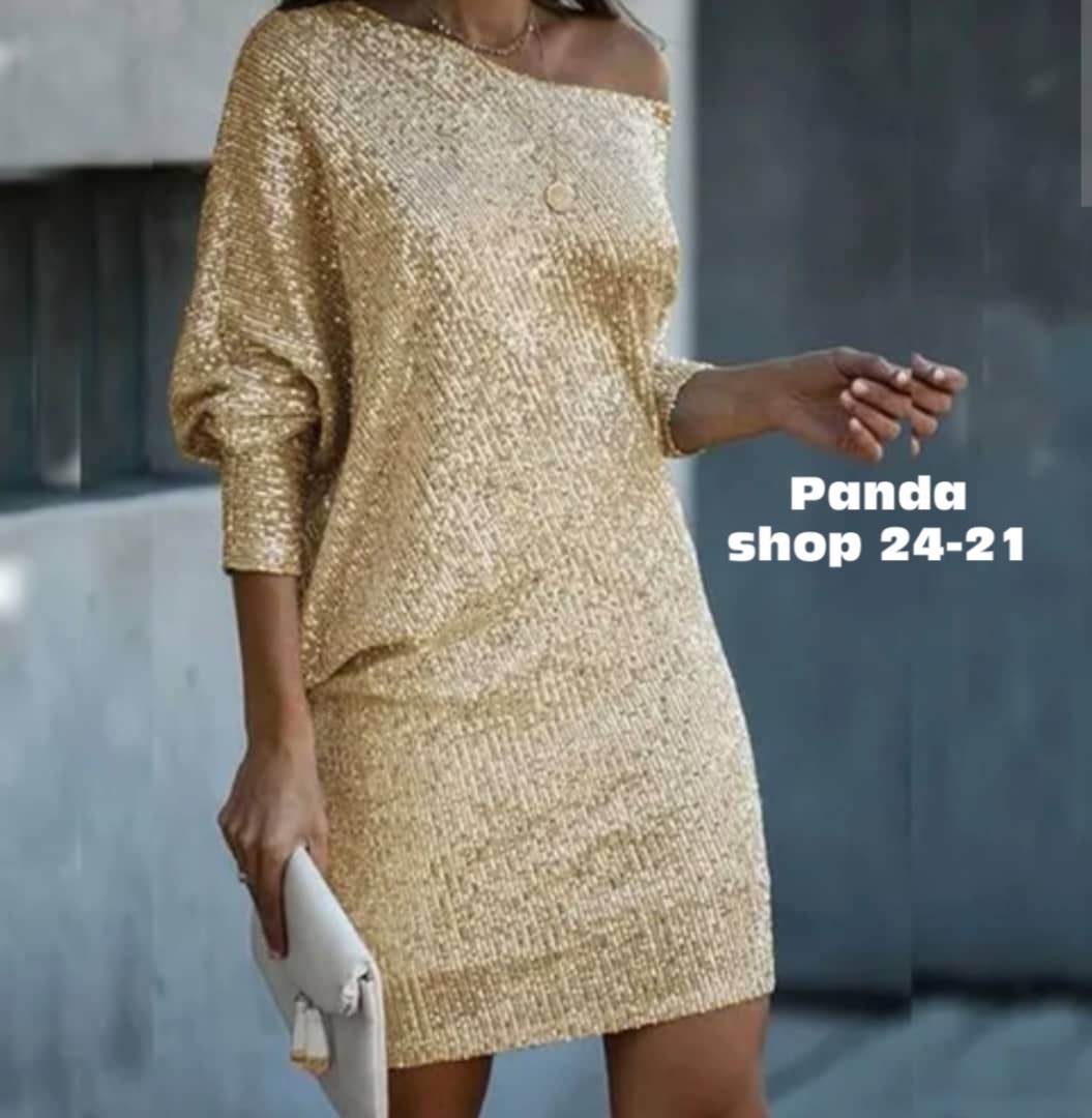 женское платье с пайетками,женское платье с блестками,модное платье,свободное платье,платье с пайетками