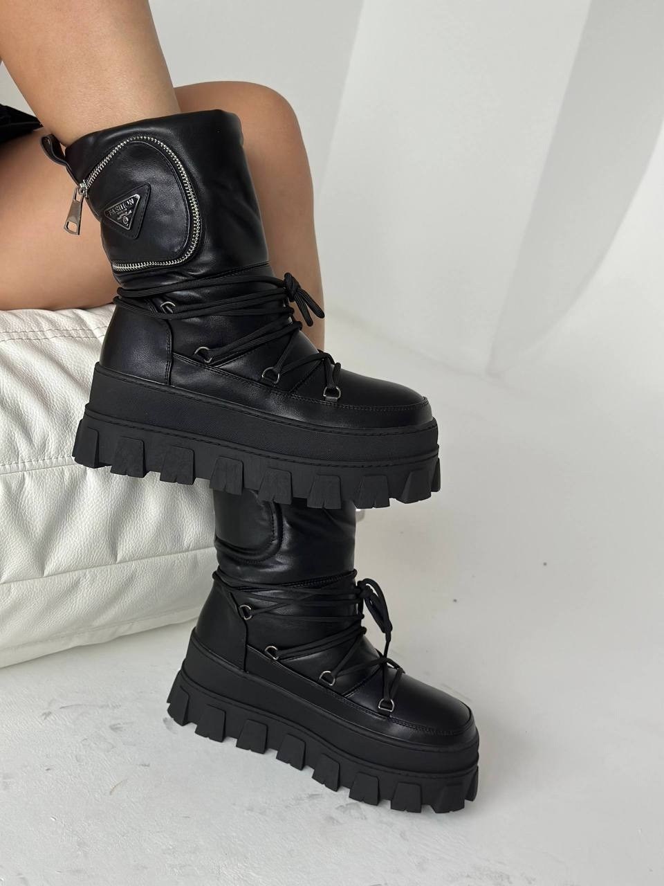 дутики прада женские,,дутики женские, женская зимняя,дутики prada