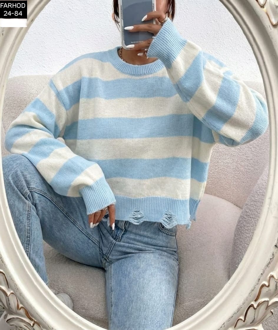 свитер в полоску,женский свитер,модные свитера,вязаная кофта,кофта свитер