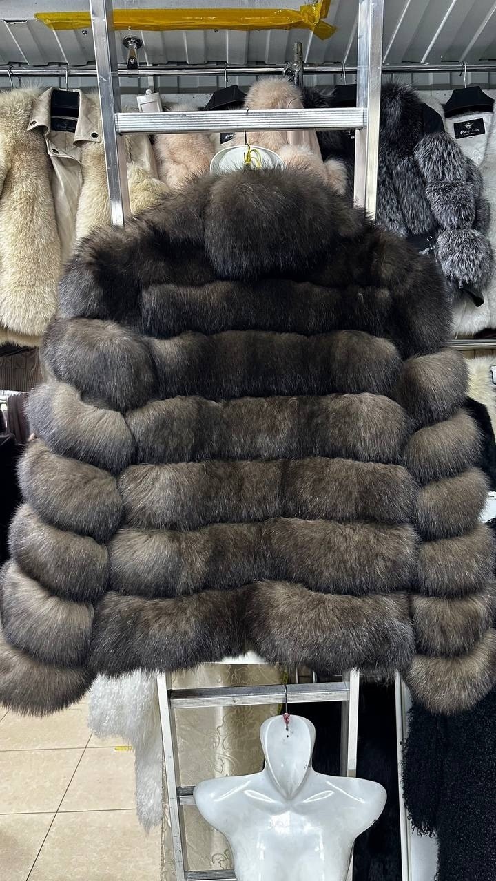 шуба из песца,шуба песец под соболь,шуба песец,шуба трансформер из песца,шуба из песца под соболь