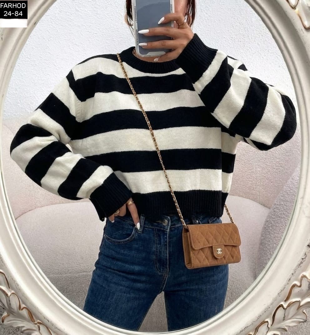 свитер в полоску,женский свитер,модные свитера,вязаная кофта,кофта свитер