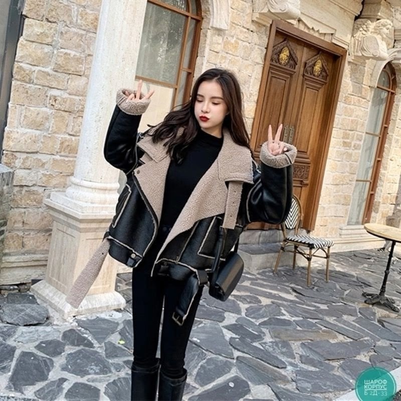 женская куртка из искусственной овечьей кожи,короткая куртка из искусственной кожи,дубленка авиатор зара,зара дубленка женская авиатор,кожаная куртка овчина из китая