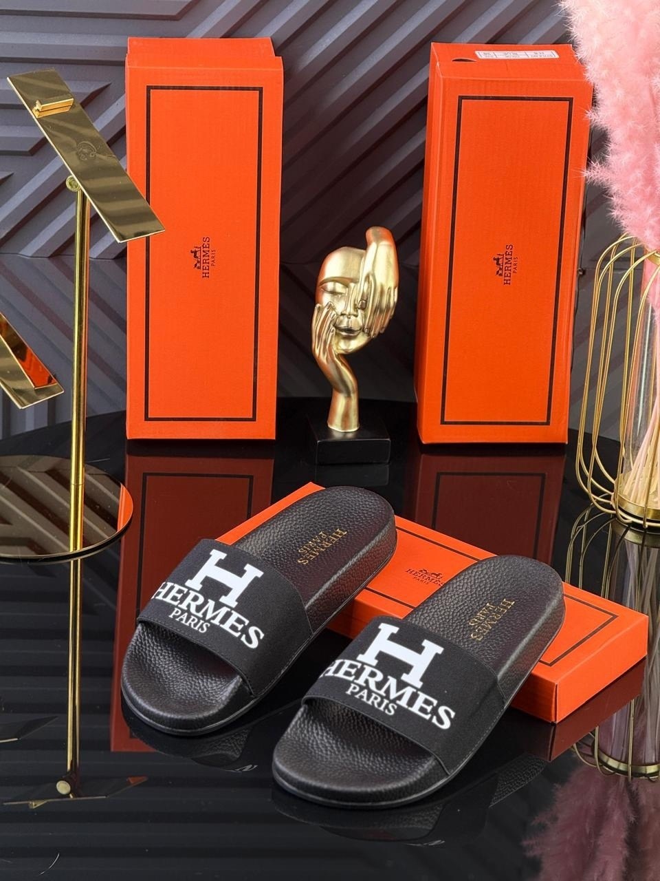 ,шлепанцы женские,шлепки эрмес,шлепанцы летние, женская