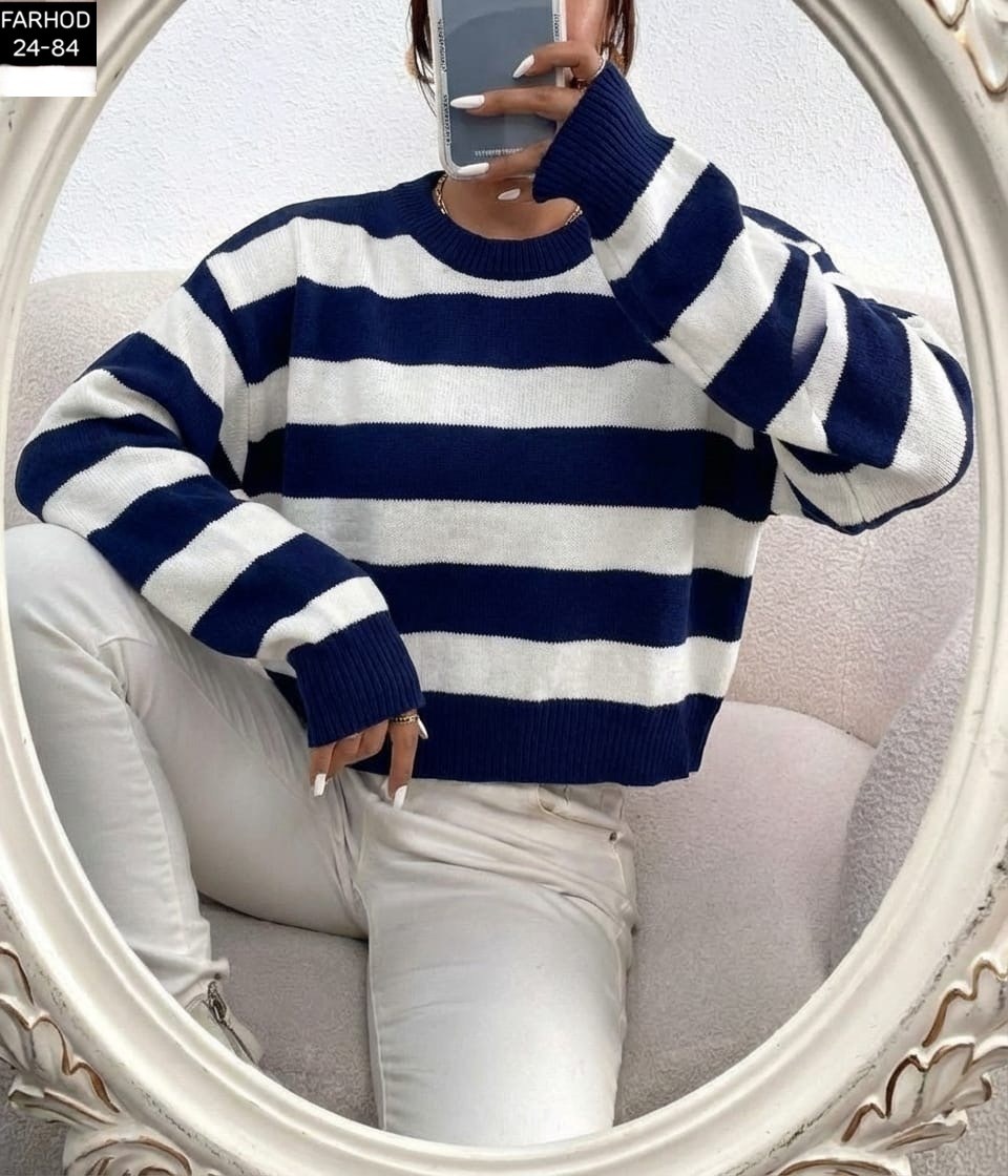 свитер в полоску,женский свитер,модные свитера,вязаная кофта,кофта свитер