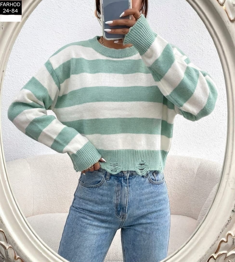 свитер в полоску,женский свитер,модные свитера,вязаная кофта,кофта свитер